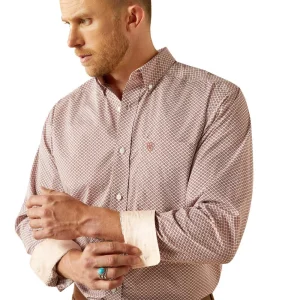 Ariat Mens Avery Brick Wrinkle Free Shirt