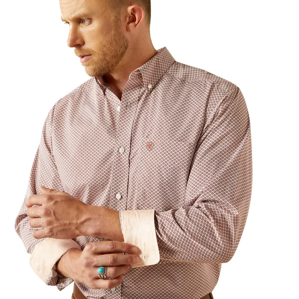 Ariat Mens Avery Brick Wrinkle Free Shirt