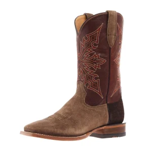 Ariat Men's Circuit Gritty Ranch Brown Vamp 12in Hickory Smoke Top