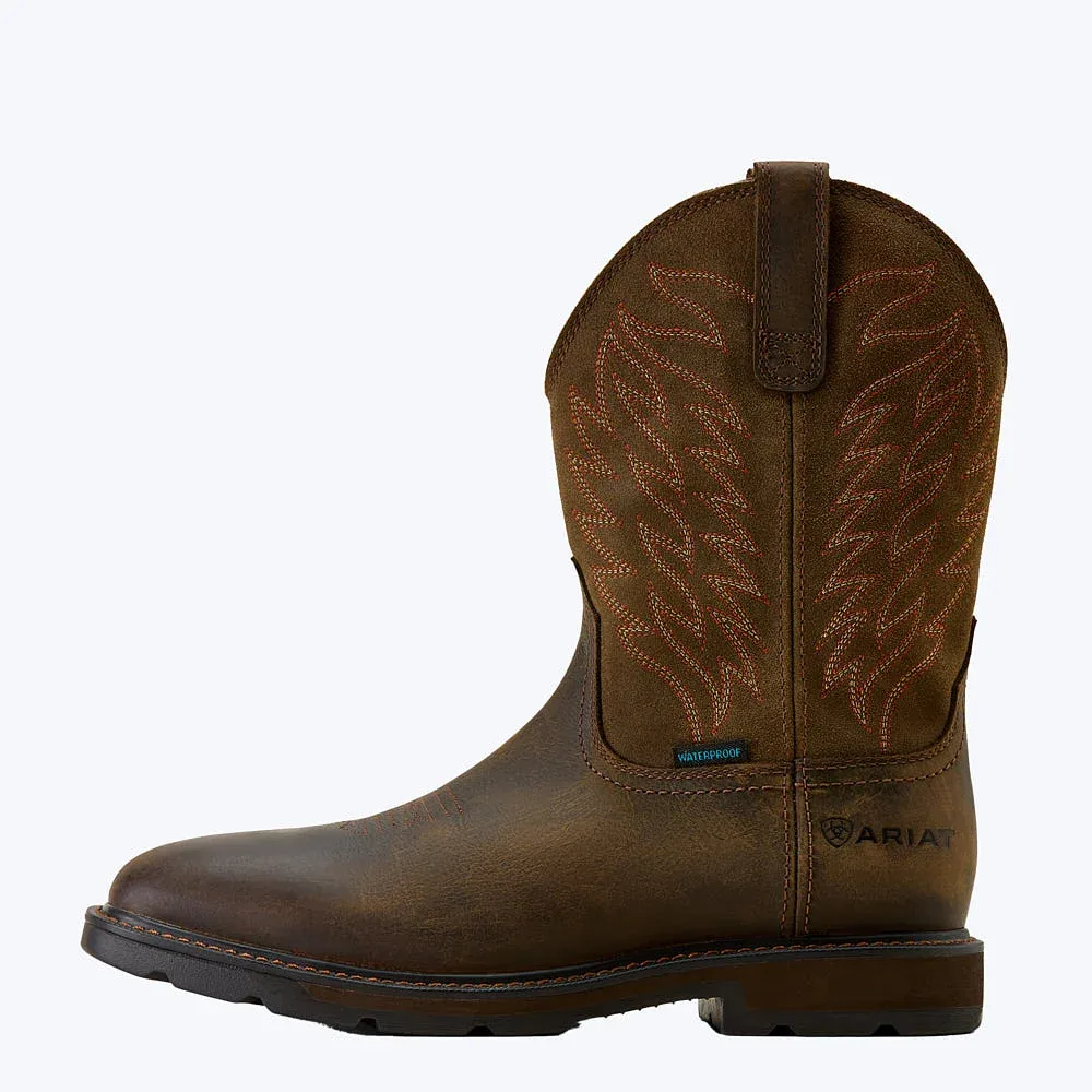 Ariat Men's Dark Brown H2O Groundbreaker Boots - Image 2