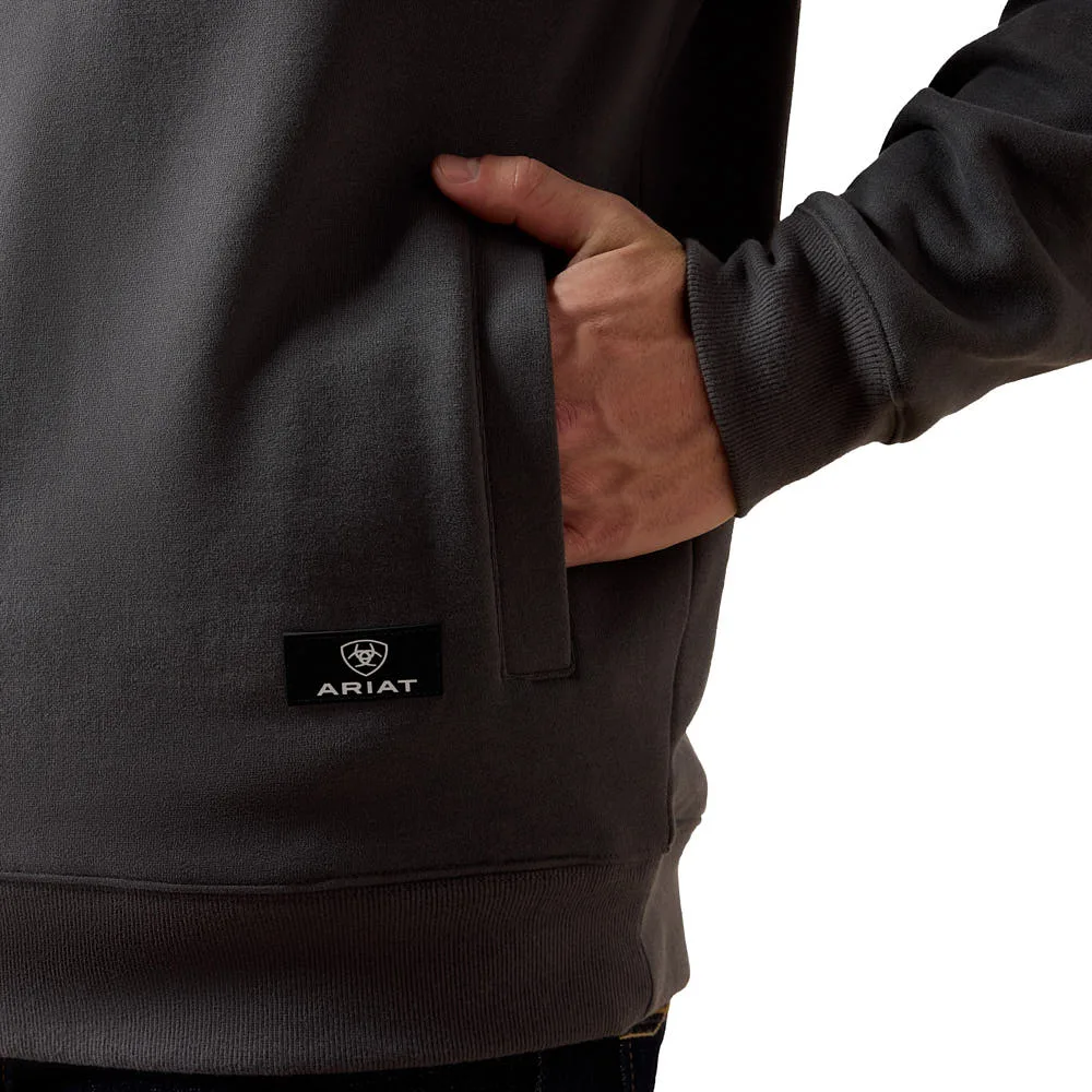 Ariat Men's Dark Shadow Core Quarter Zip Sweatshirt - Image 2