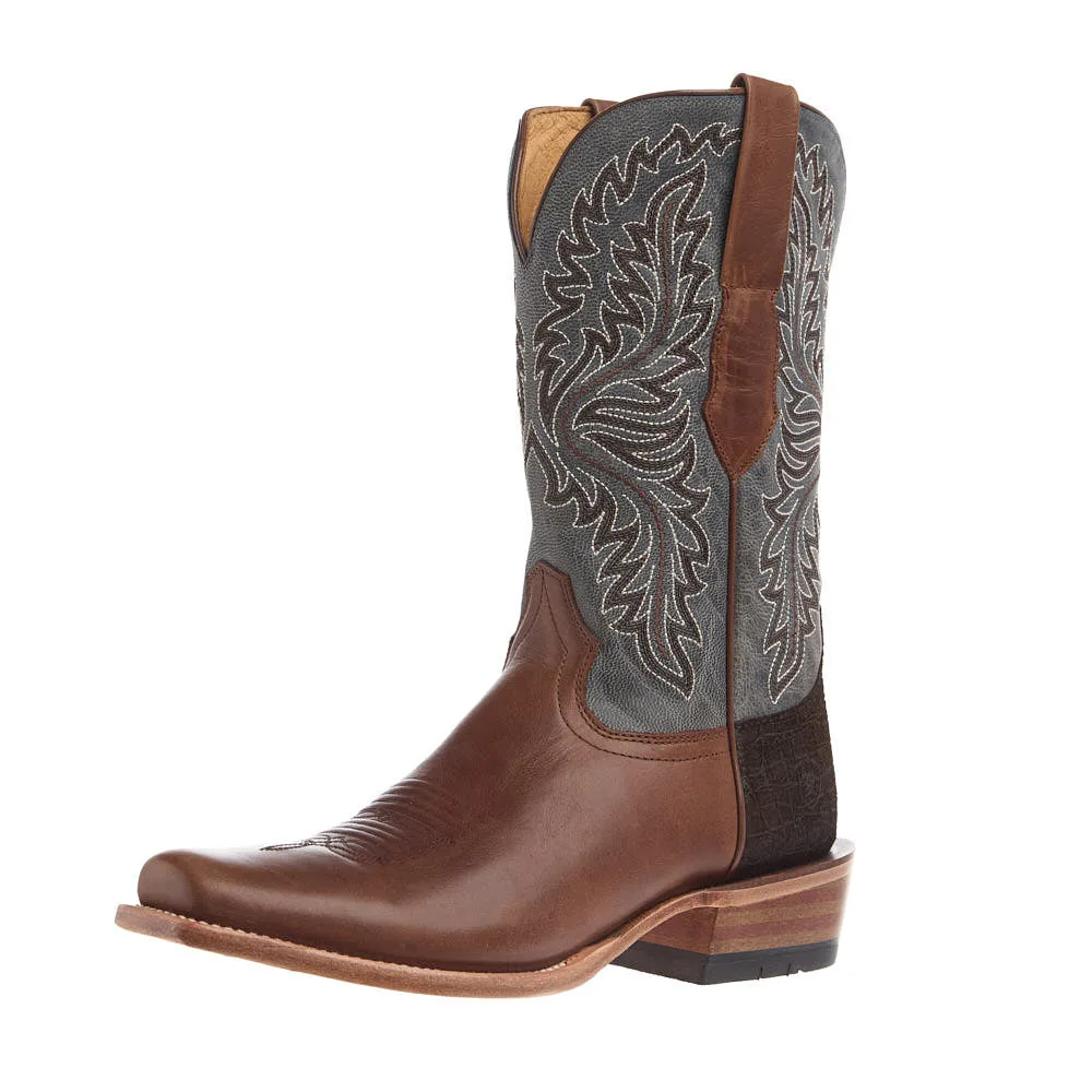 Ariat Men's Futurity Deal Rawhide Tan Vamp 12in Frosted Blue Top