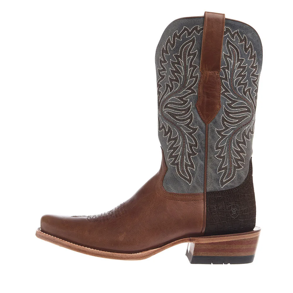 Ariat Men's Futurity Deal Rawhide Tan Vamp 12in Frosted Blue Top - Image 2