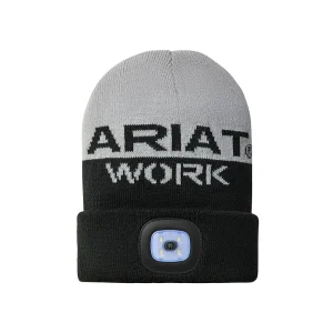 Ariat Men's Grey & Black Headlight Beanie