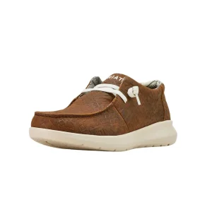 Ariat Mens Hilo Mahogany Blanket Embossed Leather Casual Shoe