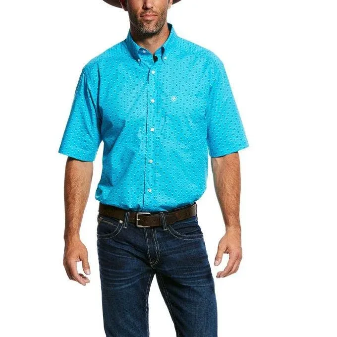 Ariat Mens Newburn Short Sleeve Print Shirt X-Larg - Image 2
