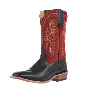 Ariat Men's Preston Black Elephant Print Vamp Flaming Hot Top