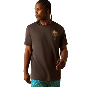 Ariat Mens Sponsors Vintage Black Tee