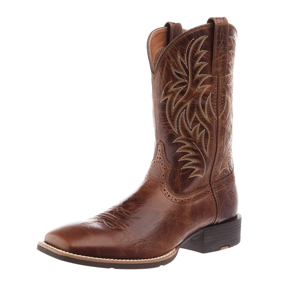 Ariat Men's Sport Dark Tan Vamp with 11in Dark Tan Top