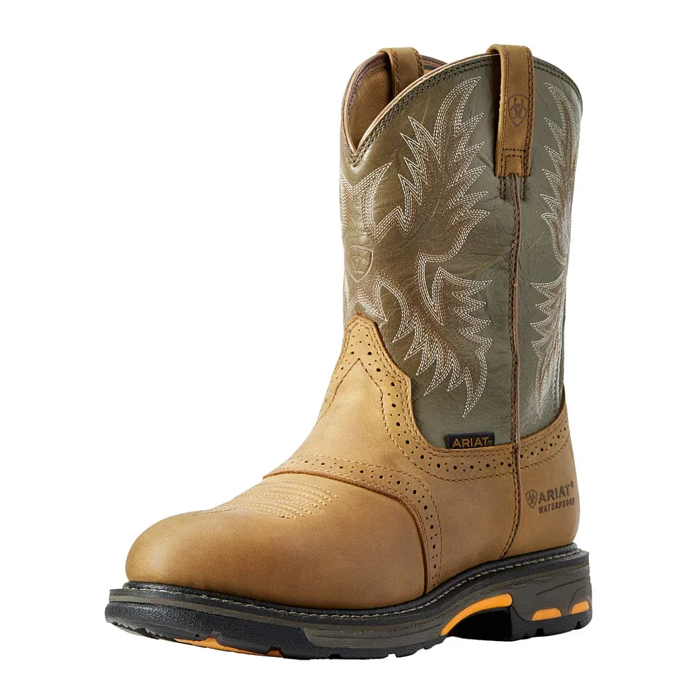 Ariat Men's Workhog Waterproof Saddle Vamp Boots