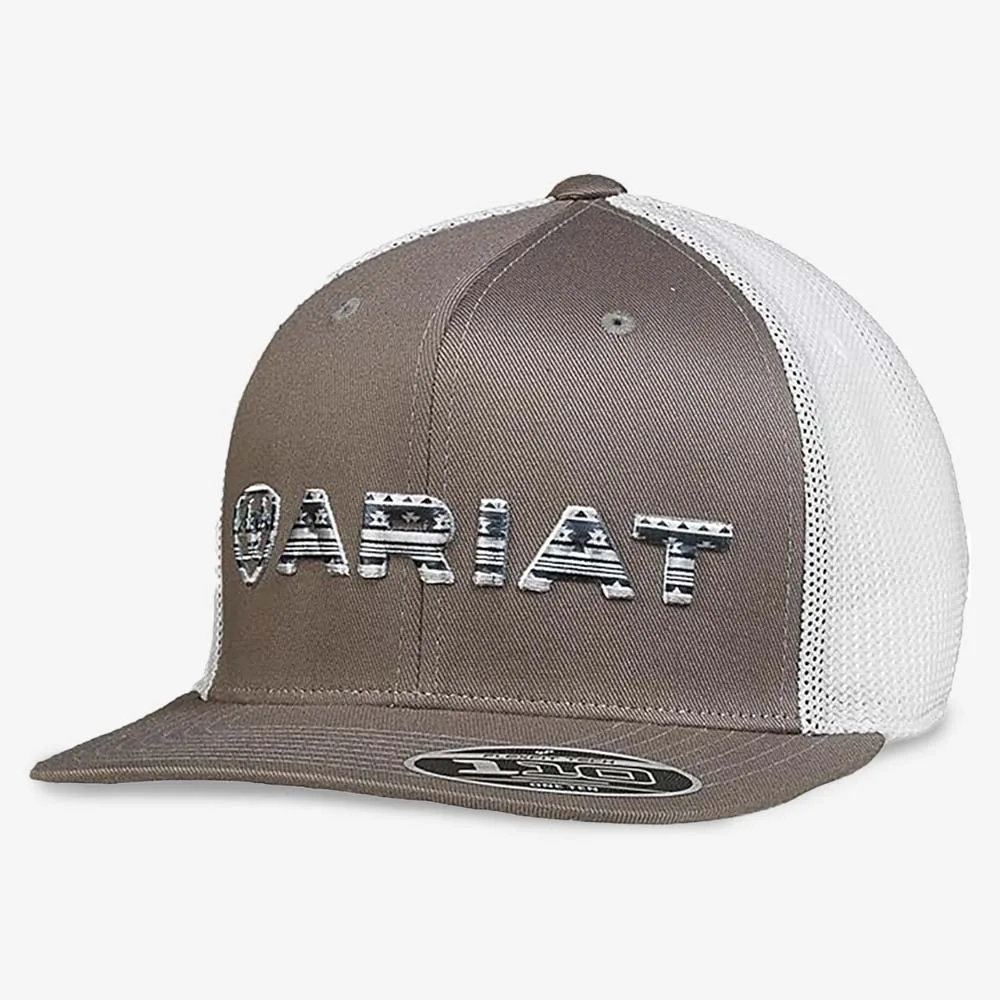 Ariat Southwest Grey Mesh Snap Back Ball Cap