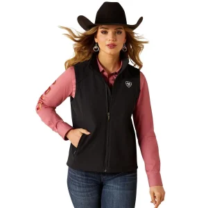 Ariat Women's Black & Southwest Softshell Vest