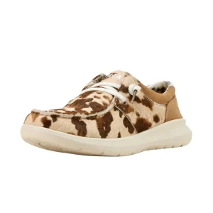 Ariat Womens Hilo Tan/White Hair Casual Shoe