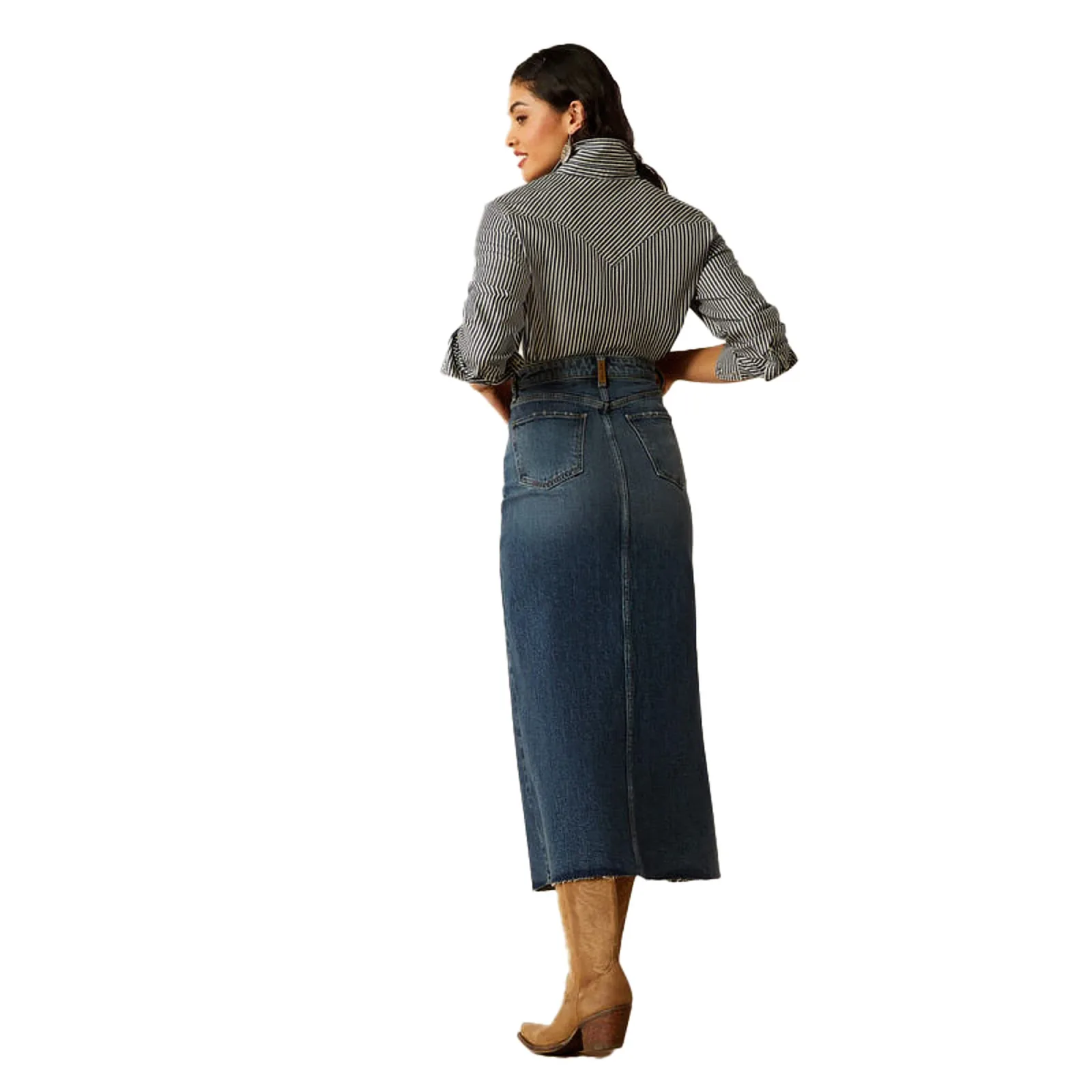 Ariat Womens Jazmine Delia Denim Long Skirt - Image 2