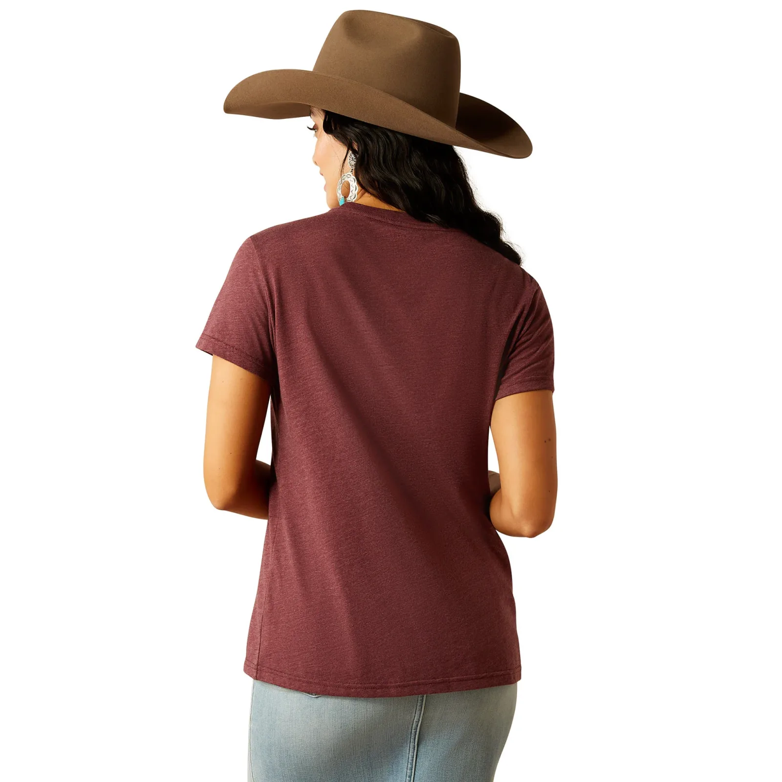 Ariat Women's Maroon Neon Graphic Tee - Image 2