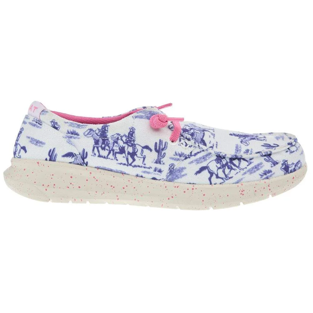Ariat Women`s Navy Westbound Print Hilo Casual - Image 2
