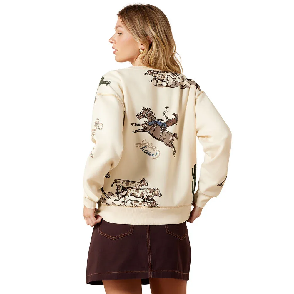 Ariat Women's Parchment Rancher Sweatshirt - Image 2