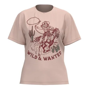 Ariat Womens Rose Wild And Wanted Short Sleeve Tee