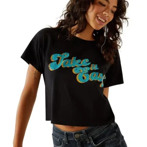 Ariat Women's Take It Easy Black Crop Top