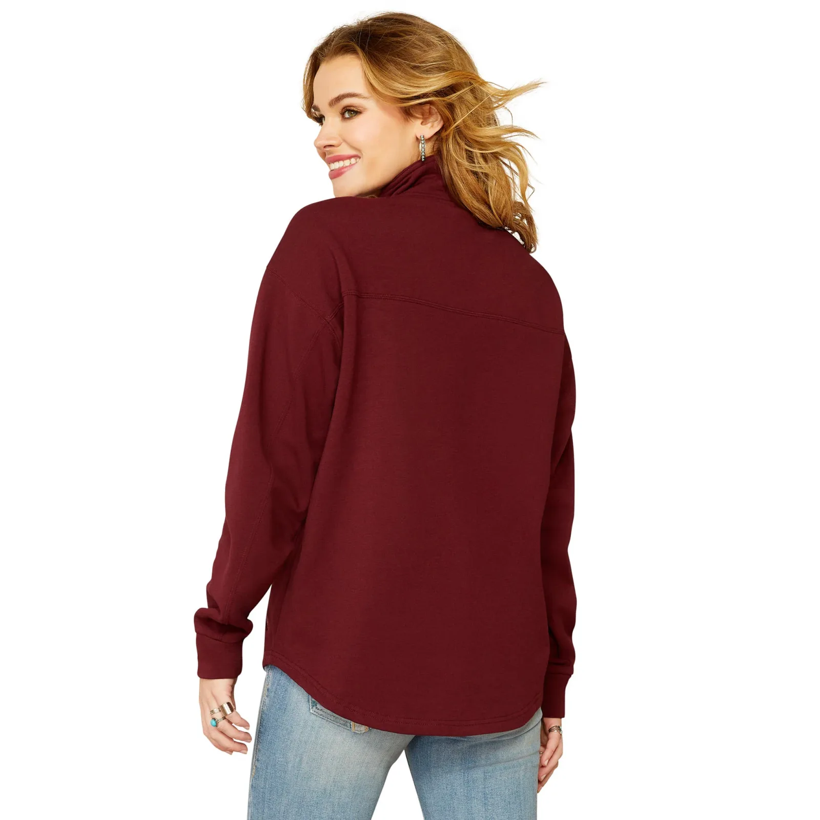 Ariat Womens Tawny Port Hometown Sweatshirt - Image 2