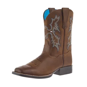 Ariat Youth Tombstone Distressed Brown Square Toe Boot