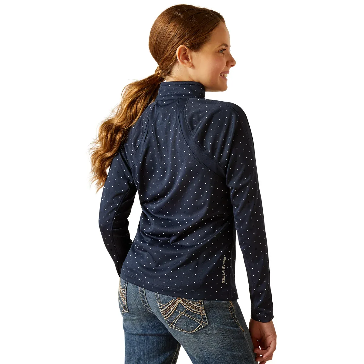 Ariat® Youths’ Sunstopper Quarter-Zip Print Base Layer 3.0 - Image 2