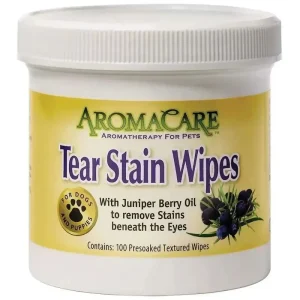 AromaCare Tear Stain Remover Wipes, 100 Coun