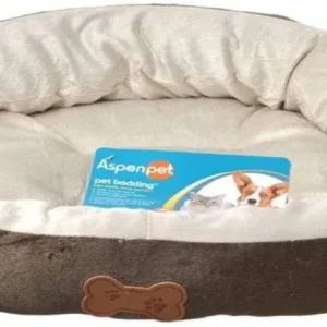 Aspen Pet Oval Nesting Pet Bed - Brown