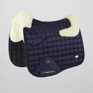 Atlantis CC Satin Wool Dressage Square Navy/Natural Wool