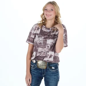 Avery Women's Black Western Photo Tee