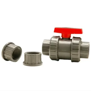 Ball Valve 1 1/2" SxS (Grey) - Clear True Union