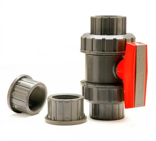 Ball Valve 1" SxS & TxT (Grey) - Clear True Union
