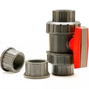 Ball Valve 3/4" SxS & TxT (Grey) - Clear True Union