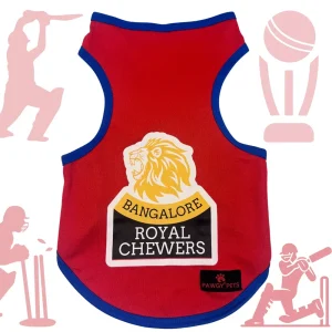 Bangalore Royal Chewers ipl Jersey for Dogs and Cats | Indian Pet League