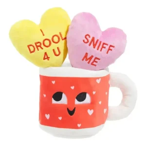 BARK Mugs n' Kisses Dog Toy for Playful Pups