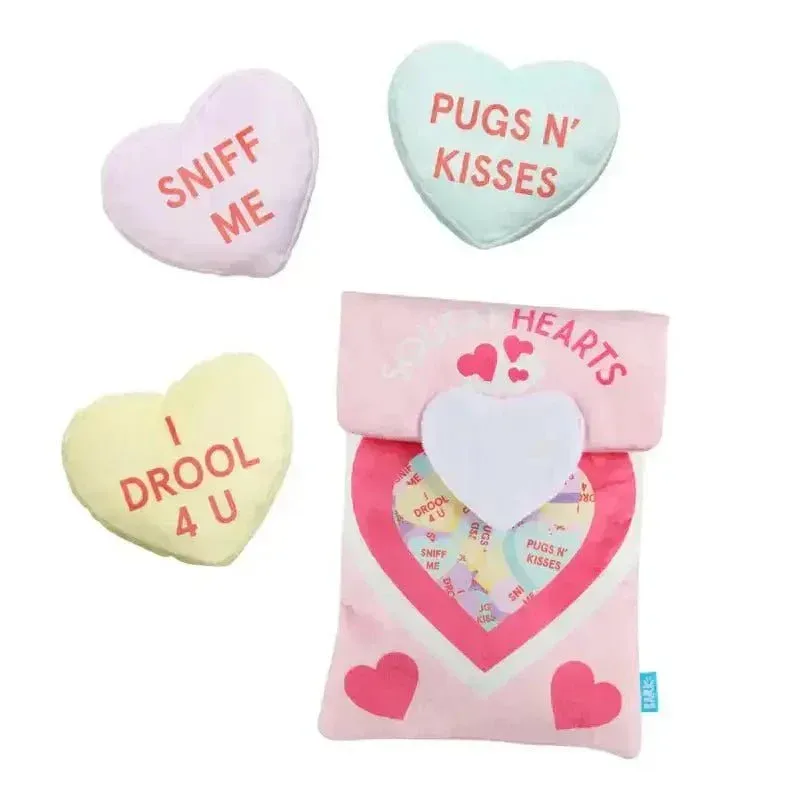 BARK Squeakhearts Dog Toy for Playful Pups