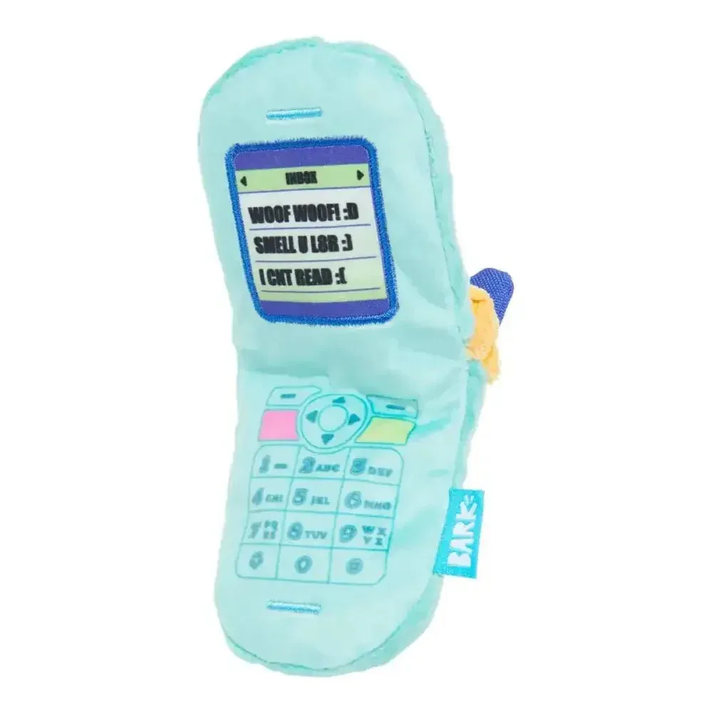 BARK Yip Phone Dog Toy - Fun Plush for Playtime