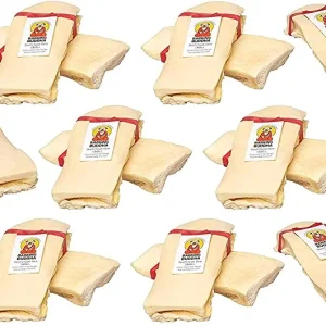 Barking Buddha Beef Cheek Slice Natural Dog Chews - 6 Inch - 30 Count