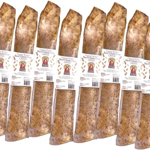 Barking Buddha Peanut Butter Beef Cheek Slice Natural Dog Chews - 12 Inch - 12 Count