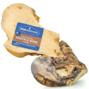 Barkworthies Knuckle Bone Dog Treats - Premium Beef Fillet for Dogs