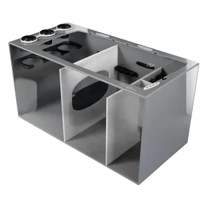 Bashsea SMS-3015 Smart Series Sump, 30 X 15 X 16 in. - White/Gray