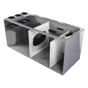 Bashsea SMS-3615 Smart Series Sump, 36 X 15 X 16 in. - White/Gray