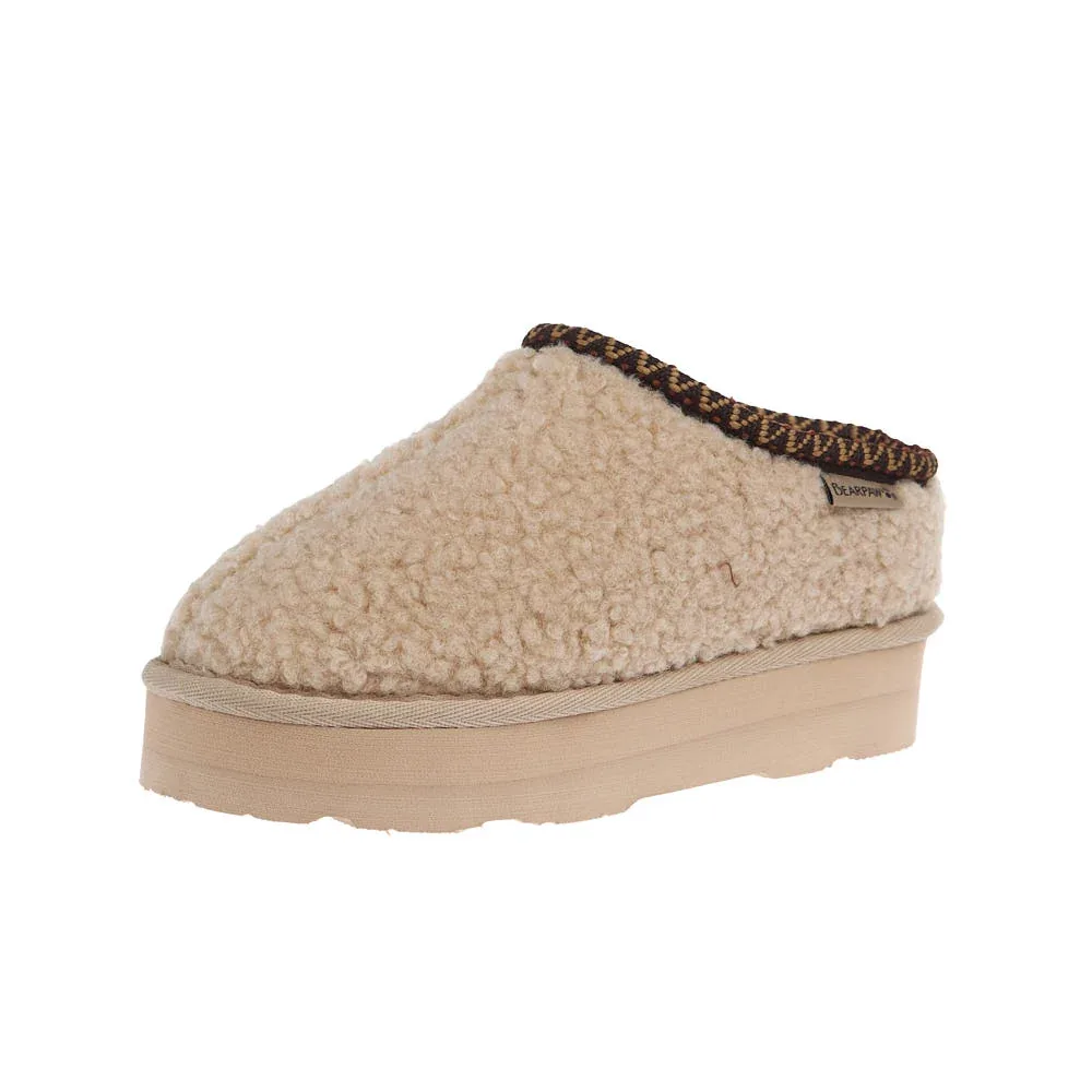 Bearpaw Youth Snuggle Martis Oat Platform Slipper