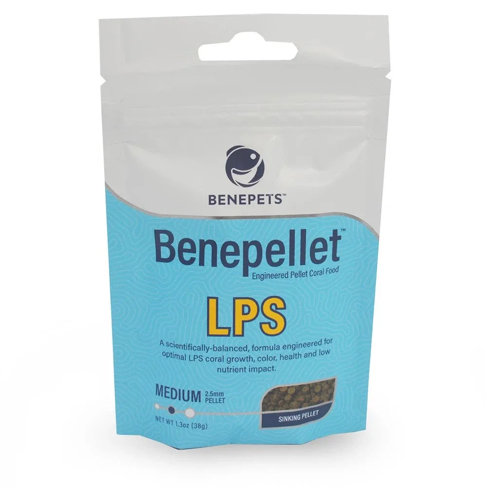 Benepellet LPS Medium 2.5 mm Pellet Coral Food (1.3 oz) - Benepets