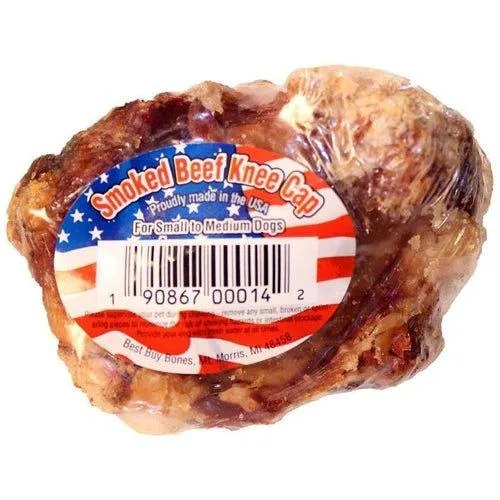 Best Buy Bones Smoked Beef Knee Cap Dog Treat