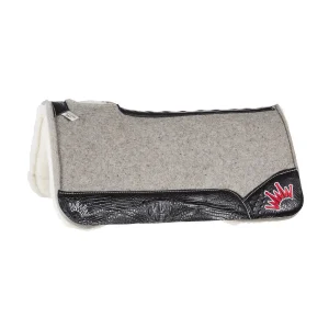 Best Ever Pads Kush Fleesar 1in Saddle Pad with Black Gator Leathers
