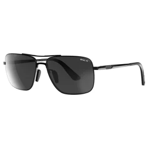 Bex Porter Matte Black and Gray Sunglasses