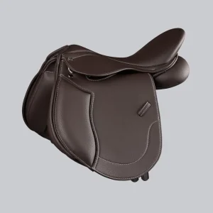 Biarritz Synthetic Pony GP/Jump Saddle Dark Havana