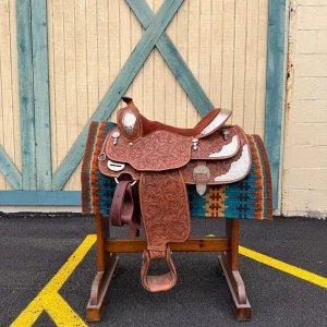 Billy Cook Used 15.5in Oak and Acorn Show Saddle