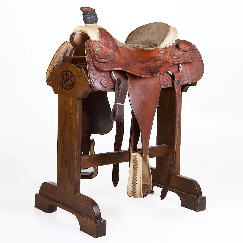 Billy Cook Used 15.5in Team Roping Saddle